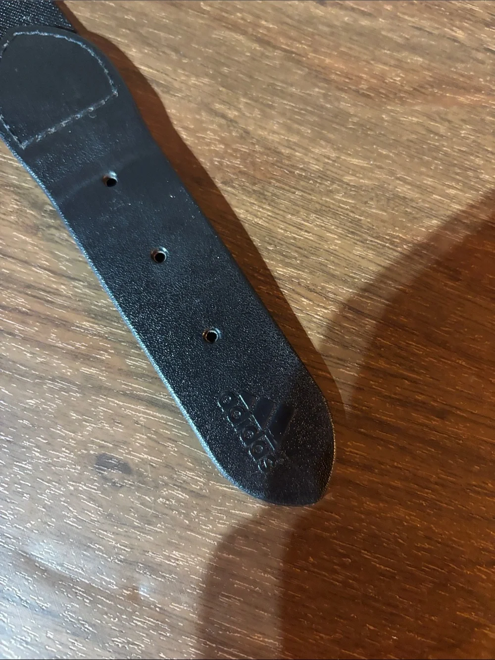 adidas baseball Black Adjustable Kids Belt with Silver Buckle